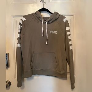 Victorias Secret PINK olive green sweatshirt- size medium